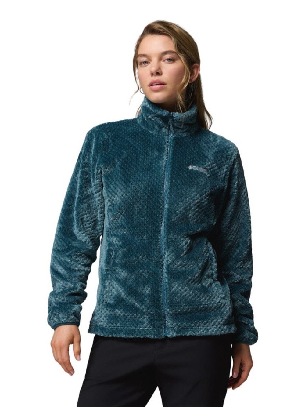 ☆ COLUMBIA Teal Fireside Sherpa Fleece Jacket
